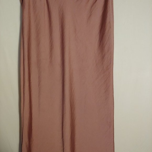 Free People Silky Flowy Boho Runway Trendy Y2K Festival Blush Maxi Skirt 12 - Picture 6 of 16